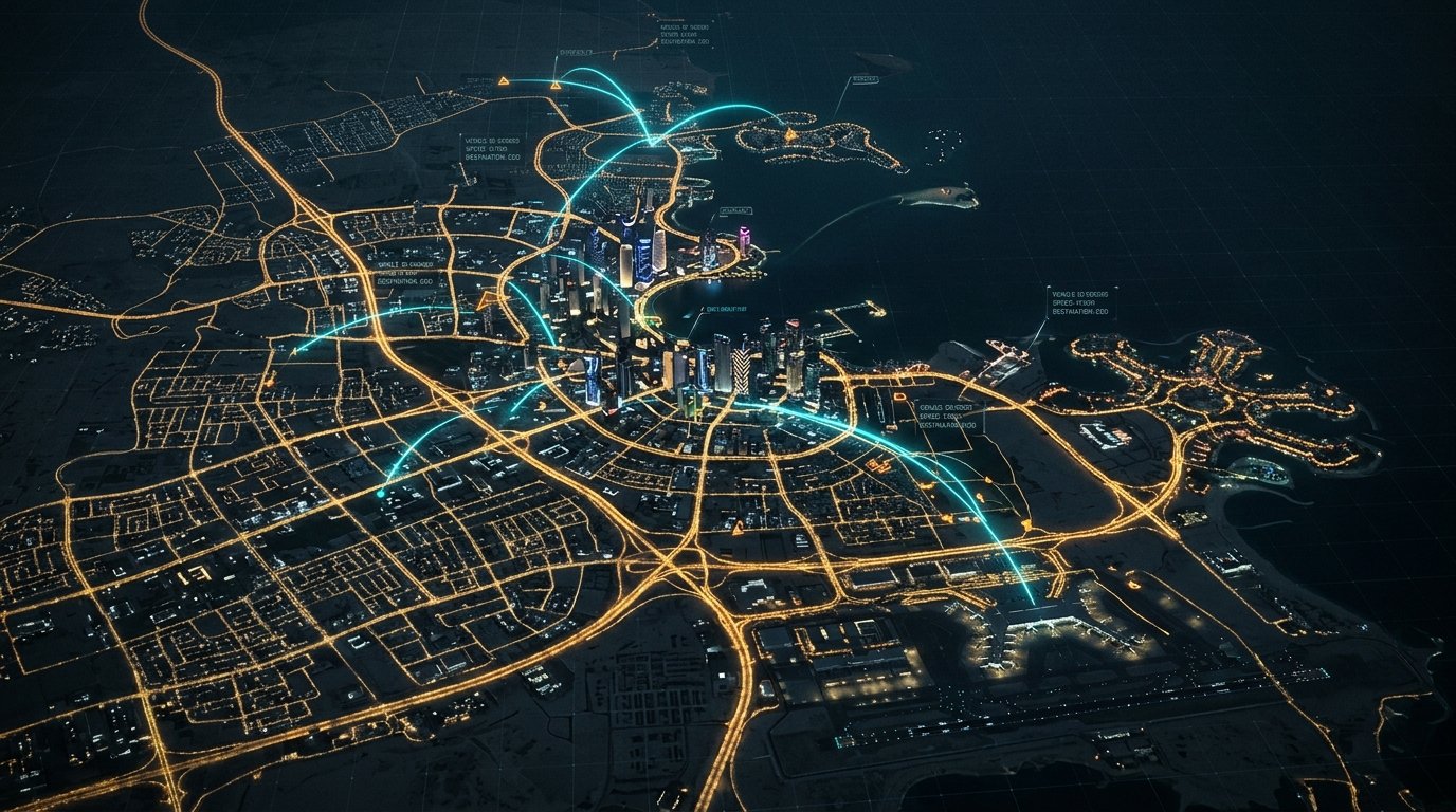 Real-Time Fleet Telemetry & Cross-Branch Dispatch Map for Doha, Qatar